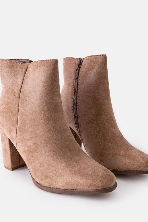 Beige isolerede ankelstøvler med...