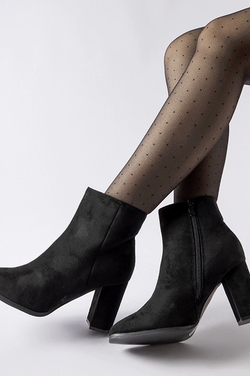 Bottines noires à talon...