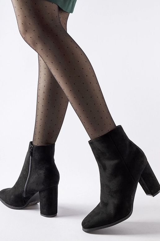 Bottines noires à talon Torricelli