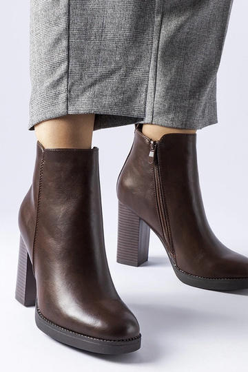 Bottines d'hiver brunes à...