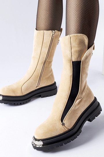 Bottines isolantes beiges à... 2