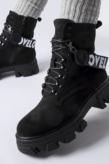 Bottines noires avec bride... 2