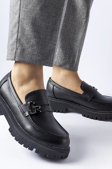 Zwarte klassieke mocassins...