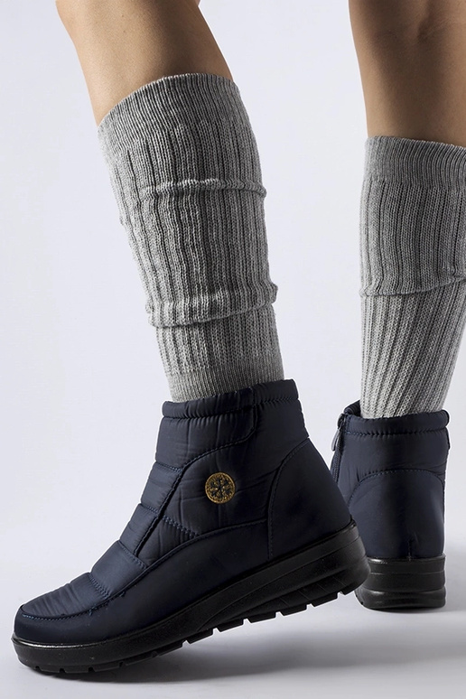 Vittore – Marineblaue Schneestiefel...