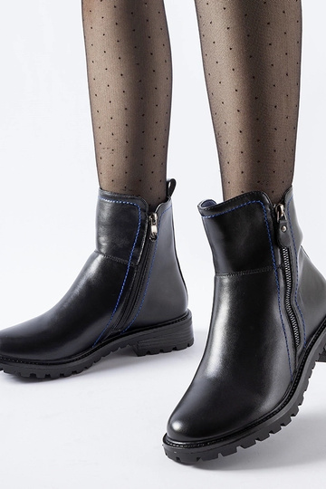 Botines noirs avec un fil...