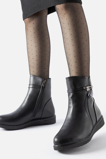 Botines isolées noires avec...