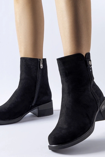 Botines isolées noires en...