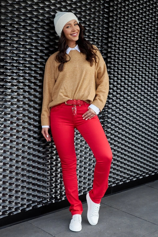 Baskets à lacets en cuir blanc Camilla