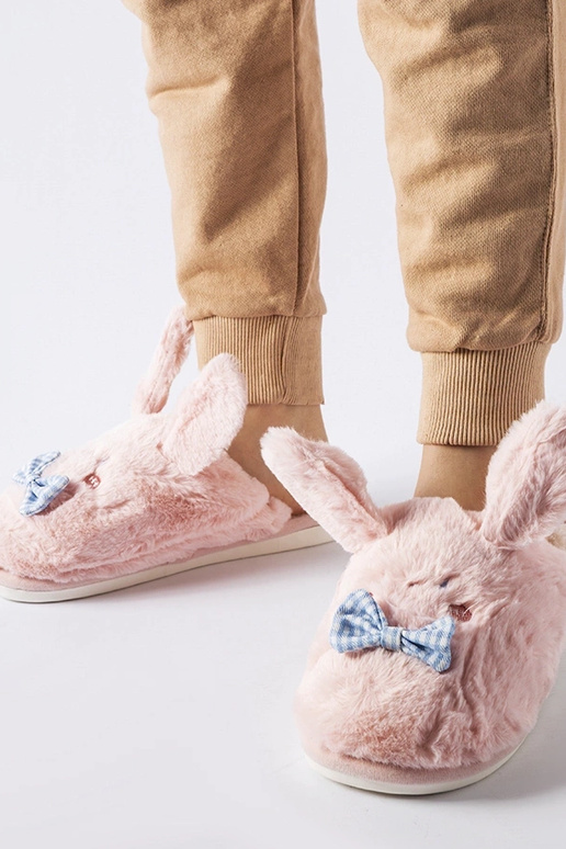 Brunos rosa Pantoffeln mit Ohren und...