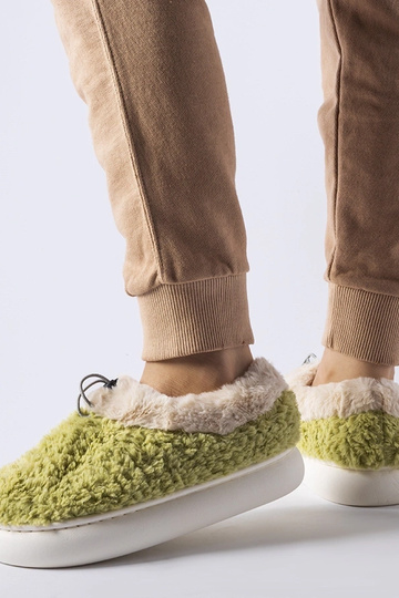 Chaussons chauds verts à... 2