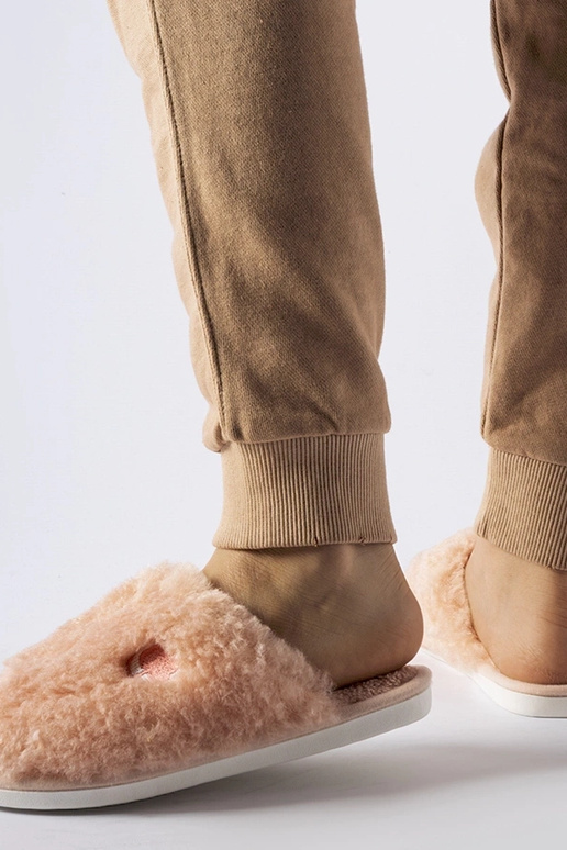 Chaussons chauds roses avec patch...