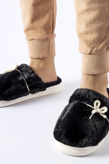 Schwarze Slipper mit Zierkordel Medoro 2