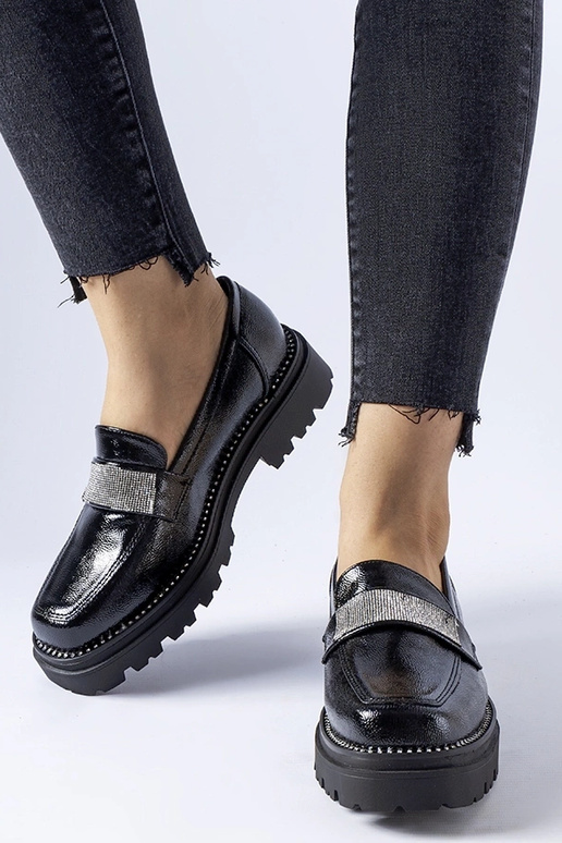 Fecteau – Loafer aus schwarzem Lackleder Fecteau – Loafer aus schwarzem Lackleder