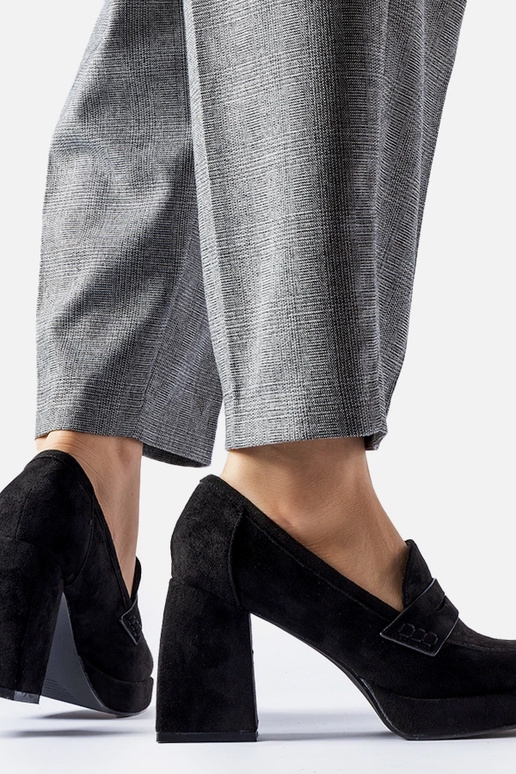 Schwarze Pumps mit hohem Absatz Solaine