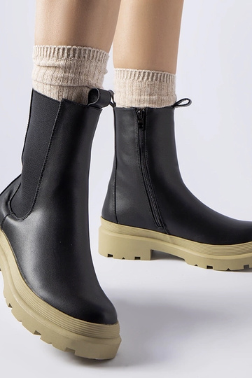 Bottines en Georgette noire...