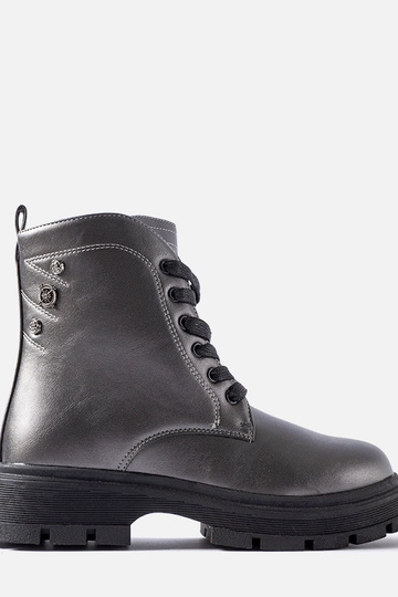 Bottines matelassées grises... 2