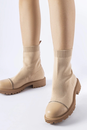 Botines brunes en forme de...