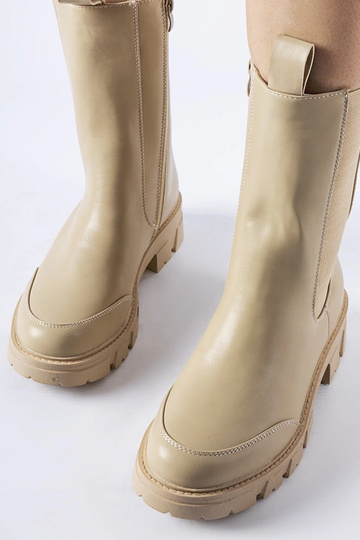 Beige massive isolerede ankelstøvler Morbello 2