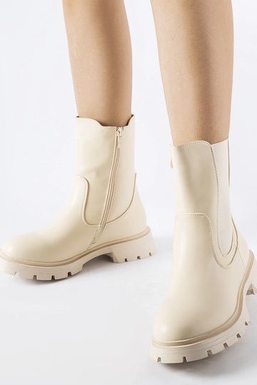 Botines classiques beiges...