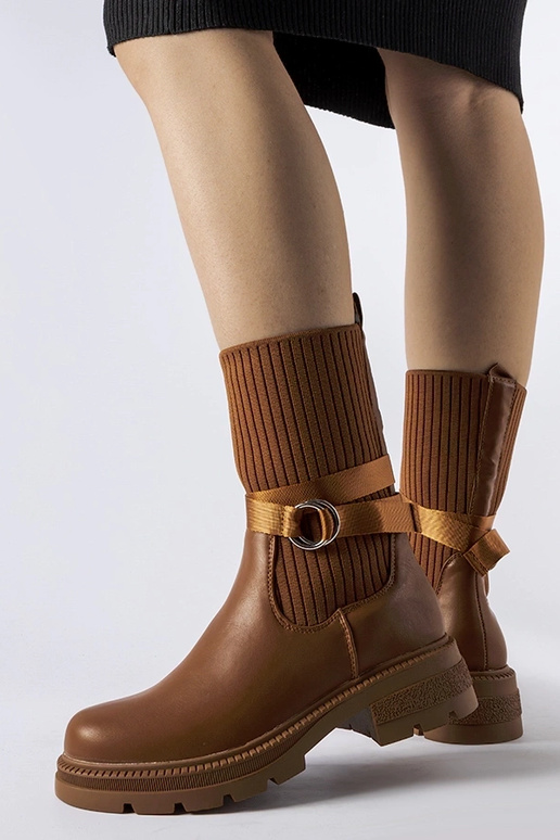 Brune strømpeisolerede støvler Picker