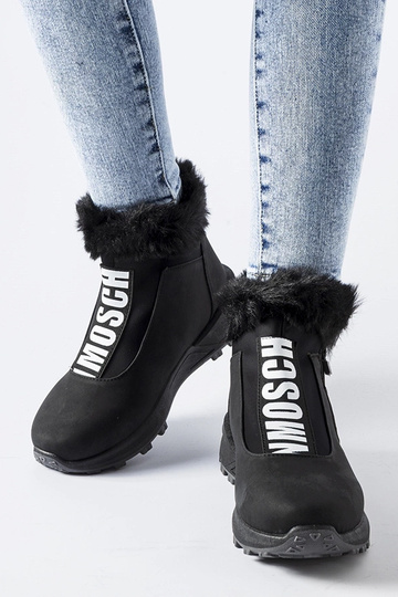 Sorte isolerede high-top sneakers Oneglia 2