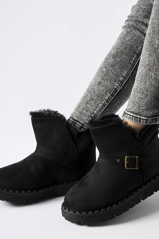 Sorte isolerede snestøvler med...