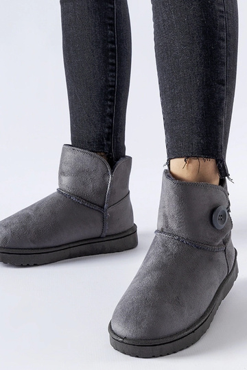 Graue kurze gefütterte...