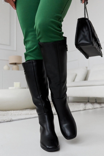 Sydney bottes noires avec boucle décorative 2