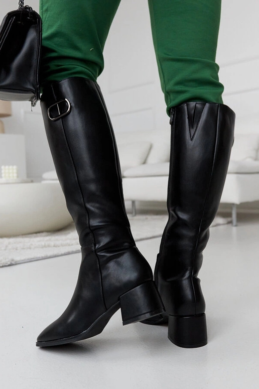 Sydney bottes noires avec boucle... Sydney bottes noires avec boucle...