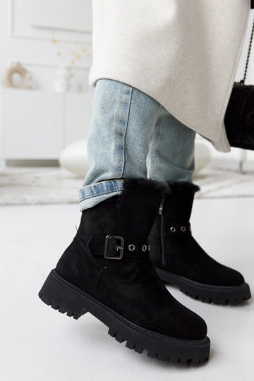 Bottes isolées noires en...