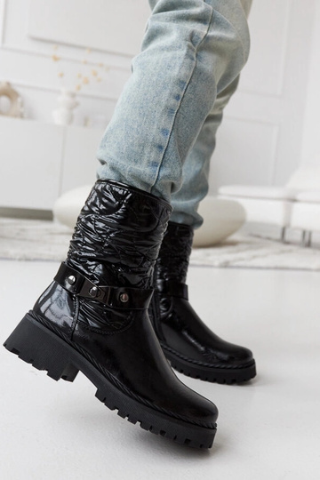 Zwarte lakleren schoenen...