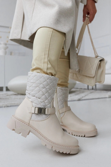 Bottines beiges avec...