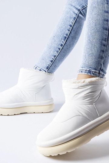 Weiße gefütterte Schneestiefel Linwood 2