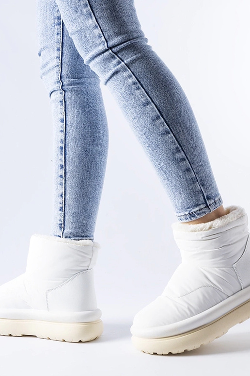 Weiße gefütterte Schneestiefel Linwood