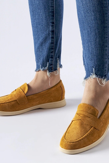 Culotte en daim synthétique couleur sable foncé Ferragus
