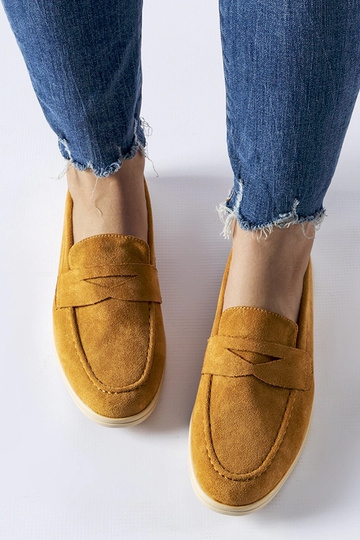 Dunkelbeige Kunstwildleder Slips von Ferragus 2