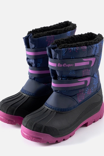 Lee Cooper Marineblaue Schneestiefel LCJ-23-44-2007K 2