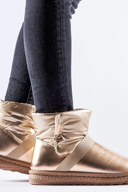 Bottes de neige courtes marron...