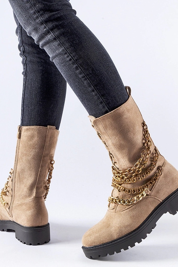 Bottines isolantes beiges...