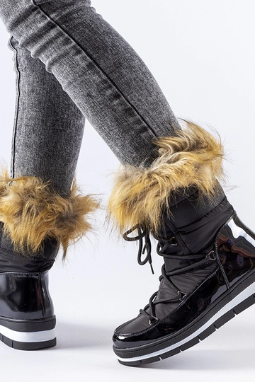 Bottes de neige en cuir... 2