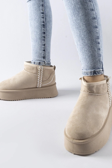 Bottines de neige beiges...