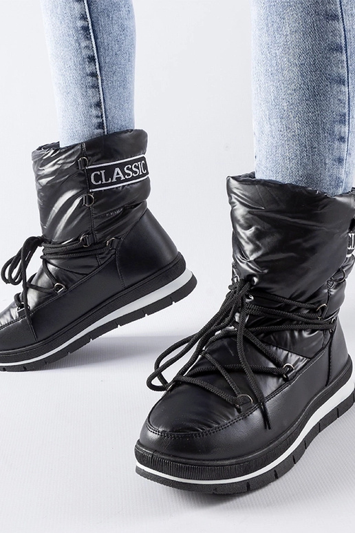 Bottes de neige à plateforme Black...