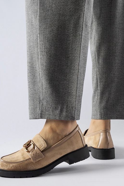 Mocassins à boucle beige Seggiano Mocassins à boucle beige Seggiano