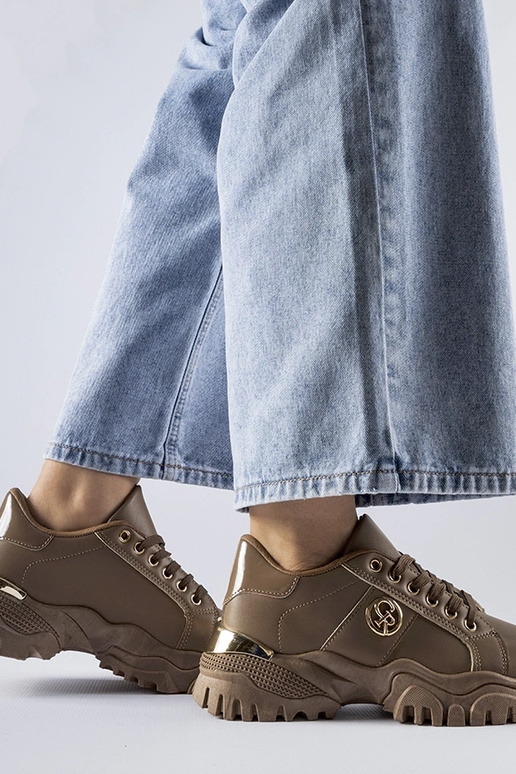Brune sneakers med massiv Arpaia-sål