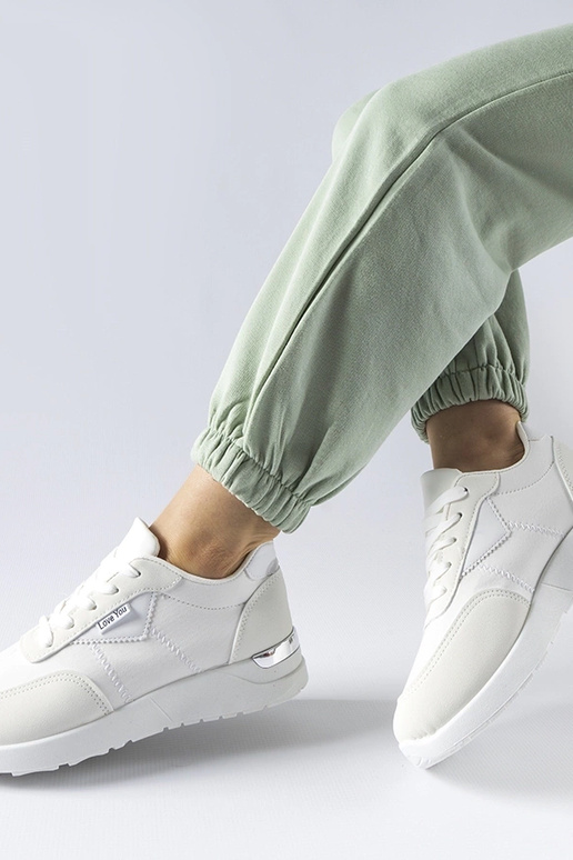 Geraldino sneakers i hvidt stof