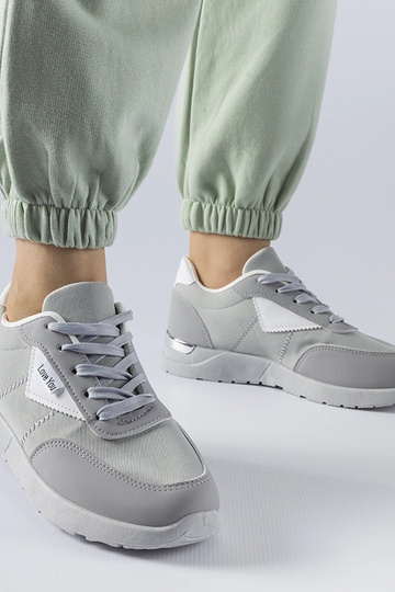Geraldino sneakers i gråt stof