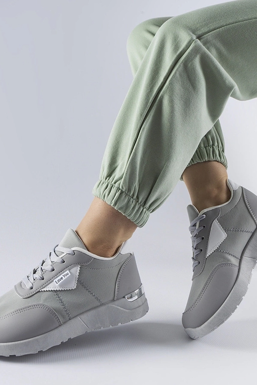 Geraldino sneakers i gråt stof