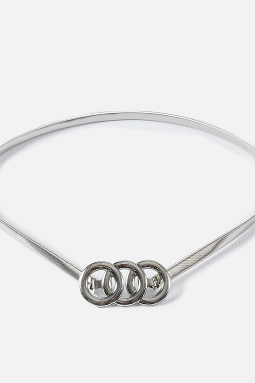 Elastischer Gürtel Bartolomeo in Silber