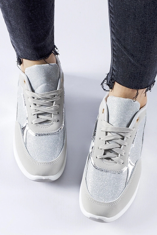Roganzuolo grå glitter sneakers