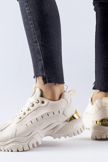 Beige Sport-Sneakers von Laudes 2